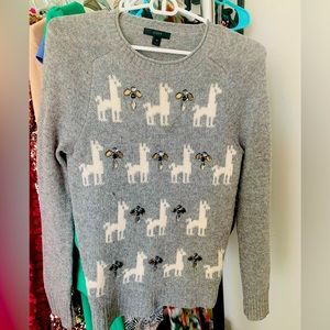 J. Crew Llama sweater XS